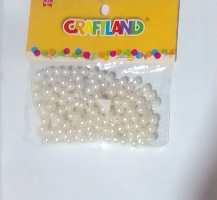 White%20Pearls%20Craft%20Beads%208Mm%20Loose%20Pearls%20With%20Holes%20For%20Bracelet%20-%20Image%202