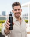 King Hair Fibers 27.5g Dark Brown + Fiber Hold Spray 118ml, Hair Building Fibers Hair Loss Concealer Fiber,Fill In Fine or Thinning Hair, Thicker, Fuller Looking Hair,Cover Grey Roots Concealer, 100% Undetectable Natural Formula - Completely Conceals. 