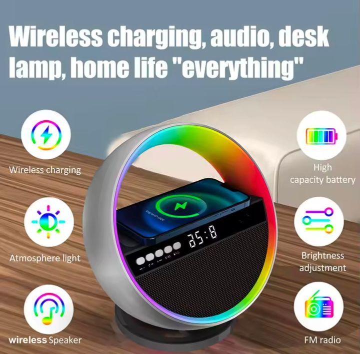 RGB Mini Bluetooth Speaker Wireless Portable Speaker with Bass Woofer ...