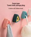 New Arrival 3 Pcs - Towel Holder Wall Rack Cloth Bath Towel Rag Hook Free Punch Storage Hanger Towel Plug Rack Dish Bathroom Kitchen Tools. 