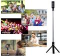 3 In 1 Selfie Stick Extendable Selfie Stick Tripod With Detachable Bluetooth Wireless Remote Phone Holder For Phone. 