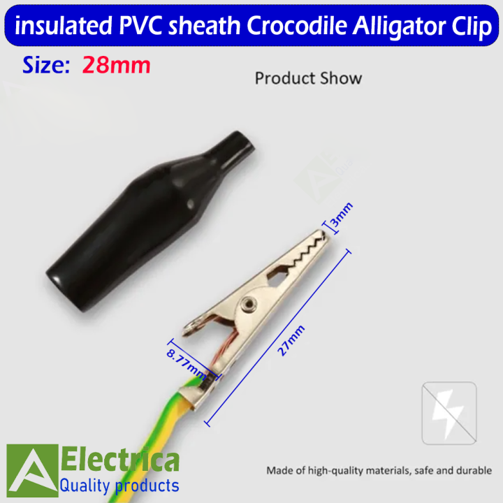4mm%20Red%20and%20Black%20Banana%20Socket%20Plug%20Adapter%20and%2028/45mm%20Crocodile%20Clip%20&%20Multimeter%20Test%20Leads%20by%20Electrica%20-%20Image%203