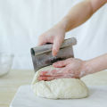 Steel Pizza Dough Cutter – Scale. 