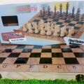 3 in 1 Wooden Chess Board Solid Wood Folding imported Chess Board for Kids and Adults chess game bord. 