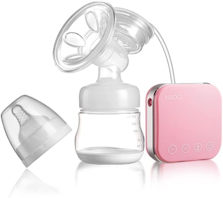 Electrical Breastfeeding baby Milk Pump BreastPump Electric Automatic - Pink - Power Operated