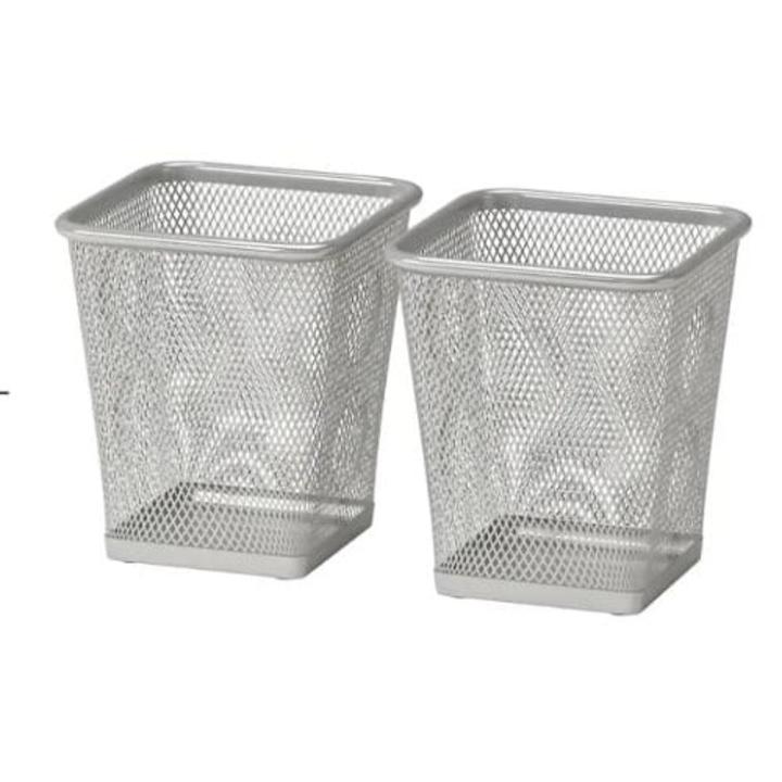 IKEA Pencil or Pen Cup Holder (Silver) - Pack of 2