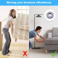 48Pcs Furniture Gliders PTFE Easy Moving Sliders with Screw Floor Protector for Tiled Hardwood Floors(25Mm Round). 