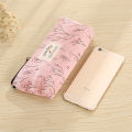 Floral Flower Canvas Zipper Pencil Cases Fabric Flower Pen Bags School Supplies Lonni. 