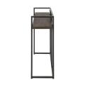 Industrial Wooden Console Table with Shelf. 