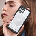 lthmy for Nothing Phone 2 case Transparent Hard Back with Shockproof Enhanced Side Protective Bumper Phone Cover. 