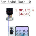 Front Rear Camera For Xiaomi Redmi Note 10 M2101K7AI, M2101K7AG Back Wide Macro Depth Main Camera Module Flex Cable. 