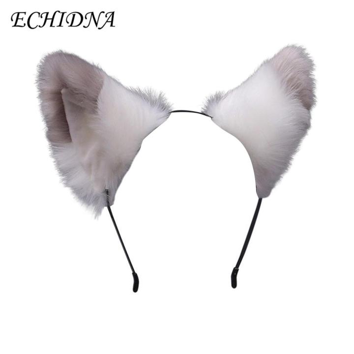 ECHIDNA Hair Hoop Lolita Masquerade Party Girls Fox Ears Headband