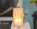LED Candle Lights, Pack of 3 Flameless Candle Lamp Acrylic Tea Lights Battery Operated Small Night Lamp Tears Candle Light for Party Home Decor. 
