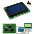 LCD12864 graphic 128x64 LCD Display Module Blue Screen. 