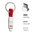 Micro Usb Lightning Cable 3 In 1 Lightning Micro Type C Portable Short Fast Charging Cord Magnetic Less. 