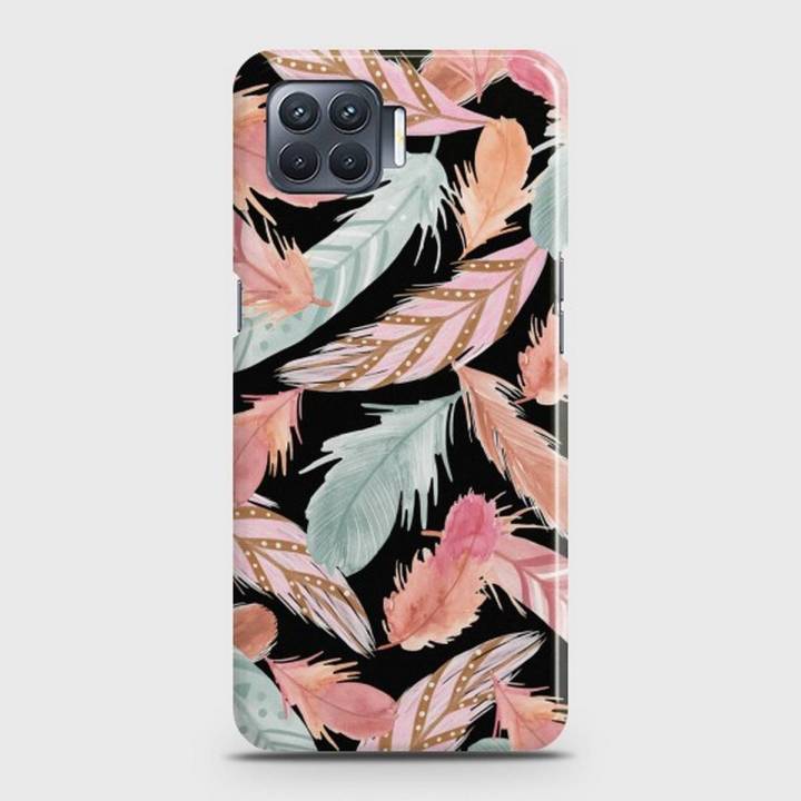 Oppo A73 Cover - SkinLee HQ Hard Case - Colorful Feather Leaves - SKINLEE-581-1-790-622