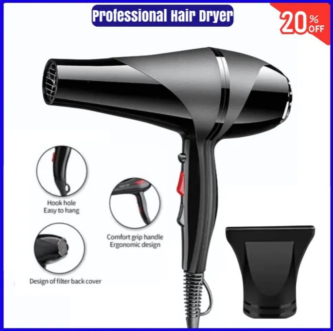 Hair Dryer - Professional Hair Dryer, Hair Dryer Machine Hot & Cold 2 in 1, Protect Hair For Both Men & Women
