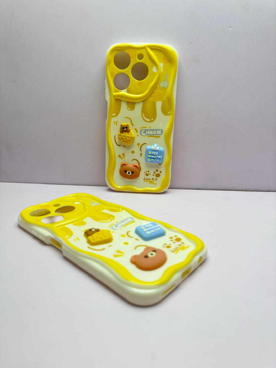 Lahore Mobile Case for Realme C61 Back Cover Colorful Wavy Phone Cases - Luxerey Back Cover - Creative Lovely 3D Doll -Girls Back Cover 2