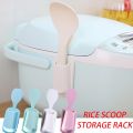Portable Rice Cooker Spoon Storage Pot Lid Shelf Cooking Storage Kitchen Decor Tool Rice Spoon Stand Holder. 