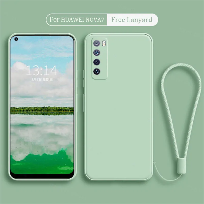 For HUAWEI NOVA 5G Phone Case Lens Protection Candy Color Cute