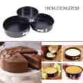 Cake pan Cake Mold Circle Baking try Tool Round Shape Cake Lock Pan High Quality Non Stick Pizza Pan Cakepan Pan Black Non Stick Pan Easy to use. 