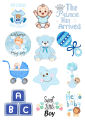 Prince Has Arrived  Stickers New Born Baby Boy  Stickers  Cute Baby Boy  Stickers  12  Pieces of  Welcome Baby Boy   Stickers  For Decorate Basket  gifts  Mobile and Journal Best Quality 2.5  Inch Adhesives Girls and Boys Vibes. 