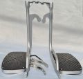2 x Non Slip Rubber-Inserted Floorboard / Footpeg / Footrest / Footboard for Pillion Rider / Rear Passenger / Ladies for METRO Yadea Electric Motorbike / E-Scooters - E8S PRO / E8S 200. 