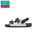 Maibulun Cork Slippers Summer Men's and Women's Same Beach Outdoor Home Large Size Flat Heel Birkenstock Shoes Two-Way Sandals. 