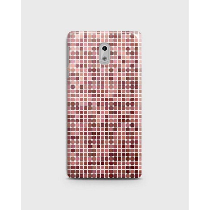 Nokia 6 Cover 3d Hard case  Brown Square Print - 1cover2598