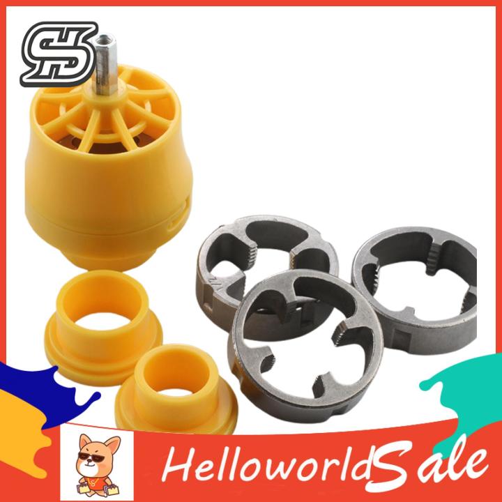 Thread Maker Tool High Strength Pvc Pipe Threader Tool Kit for Easy Plumbing Simple Installation Durable Die Set Buyers' Choice Threaded Die Set