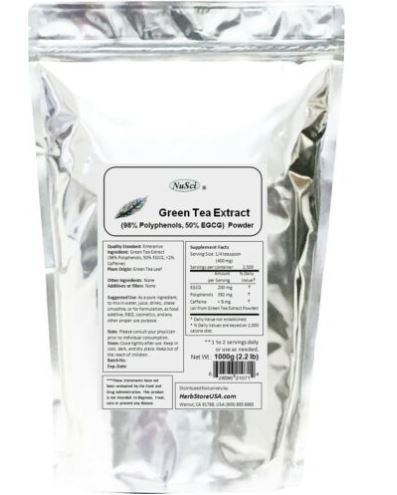 Green Tea Extract 98% Polyphenols 50% EGCG Powder 1000g | Daraz.pk