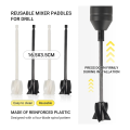 Electric Cordless Epoxy Resin Mixer Set -Rechargeable Handheld Resin Mixer Kit for Epoxy Resin with 4 Paddles for DIY Crafts. 