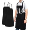 SADIQ'S MART Kitchen Aprons Adjustable Water dust heat Resistant Apron, Unisex Kitchen Apron for Cook, Couple, Grilling and Painting Black. 