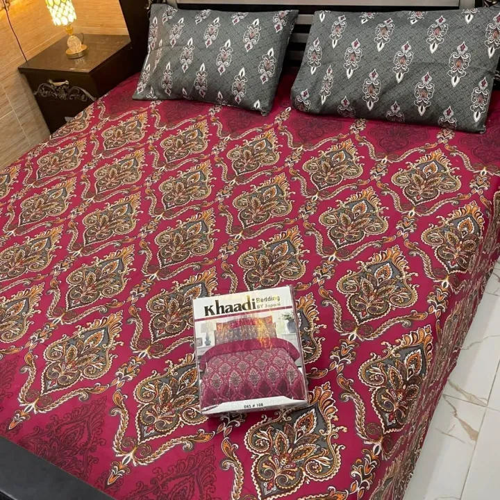 Printed%20King%20Size%20Bedsheet%20Set%20with%20Pillow%20cover%20Cotton%20Bedsheet%20Gift%20Pack%20-%20Image%202