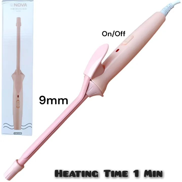 Pencil%20Curling%20Rod%209mm,%20Professional%20Curling%20Iron,%20Pencil%20Roller%20Tourmaline%20Ceramic,%20Saloon%20Curling%20Tong%20-%20Image%203