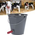 Calf Feeding Bucket With Single Silicon Nipple. 
