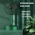Powerful Rechargeable Table Fan with Height and 3 speed Adjustable Folding Telescopic Table Fan, Table Fans, Table Fan for Office Desk, Table Fan for Home,kitchen. 