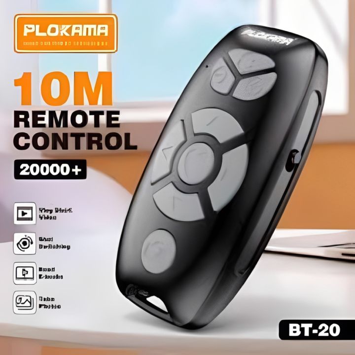 BT-20 Wireless Remote Control 10M Range – Bluetooth Camera Shutter for ...