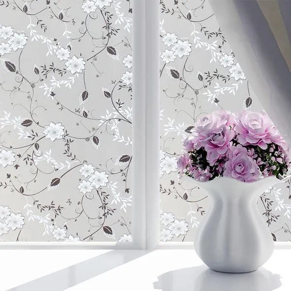 Flower%20Design%20Electrostatic%20Privacy%20Glass/Window%20cabinet%20sticky%20sheet%2040x200%20-%20Image%203