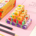 Kawaii Fruit Watermelon Lemon Eraser Rubber Correction Supplies School Stationery Erasers for Student Prizes Gift Stationery. 