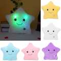 Creative Toy Luminous Relax Body Pillow Soft Stuffed Plush Glowing Colorful Star Shape Cushion Led Light Night Light Toys Gift For Kids Children Girls 7 Colour Changeable bedding bed gift girl present kids toys Cushion ( Without Battery ). 