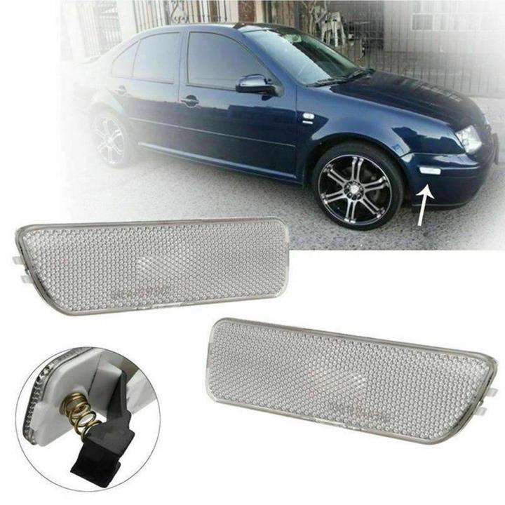 2pcs For Bora Golf 4 MK4 1998-2004 Side Marker Lights Front Bumpl er Turn Signal Lamps New And High Quality Car Parts Accessories