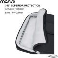 MOSISO 360 Protective Laptop Sleeve Shoulder Bag 13.3" - 14" Inch Compatible with MacBook Pro/Air 13-13.3-14 inch Laptop Notebook Computer Polyester Side Open Multifunctional Briefcase Sleeve with Front Flip Pocket & Extendable Handle - Multicolor. 