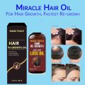 Miracle Hair Oil - Magic Touch Organic Herbal Formula for Hair Growth & Regrowth (60ml) For Men & Women | Stops Hair Fall | Promotes Thick, Long & Healthy Hair. 