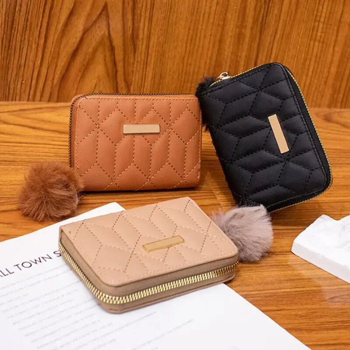 Solid Color Mini Coin Purse Girls Small Key Chain Bag Hand Pouch