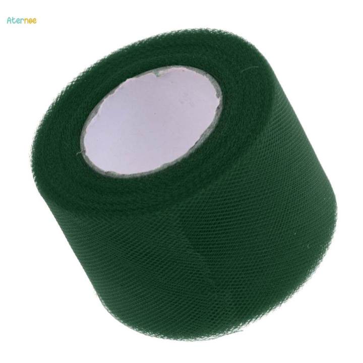 Tutu Roll Tulle Fabric Spool Craft Sewing Wedding Party Bridal Shower Decoration - Dark Green, as described