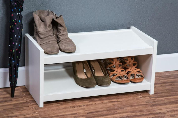 Double-Decker Shoe Organizer Shoes Rack Diy plan | shoe storage bench | Entryway organizer