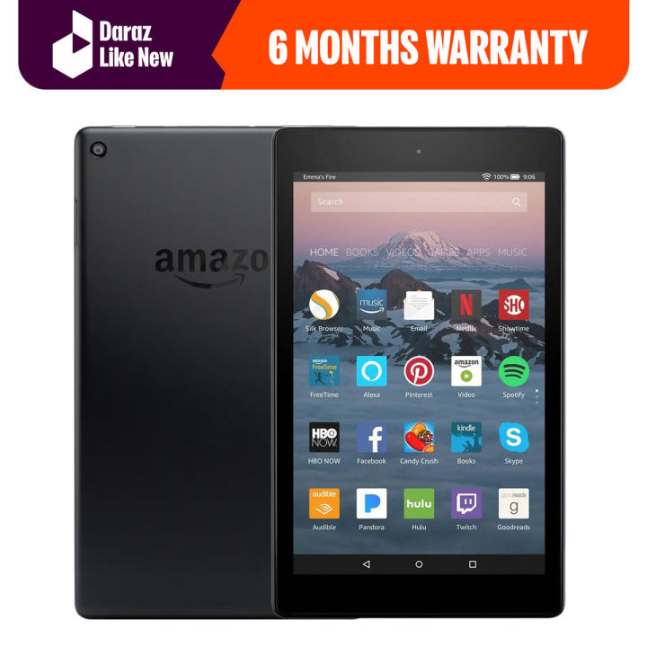 Amazon Fire HD 8 (7th Gen) – 8" HD Display, 2GB RAM, 32GB Storage, 1.3GHz Quad-Core Cortex-A53, 2MP Front & Rear Cameras, Video Recording - Daraz Like New Tablets