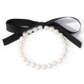 [ New ] Ornament Artificial Pearl Bow Elastic Bracelet Minority Fashion Lolita Matching Bracelet Accessories. 