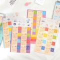 2 Sheets 2023 Year Monthly Calendar Index Page Stickers Bookmark Planner Label. 